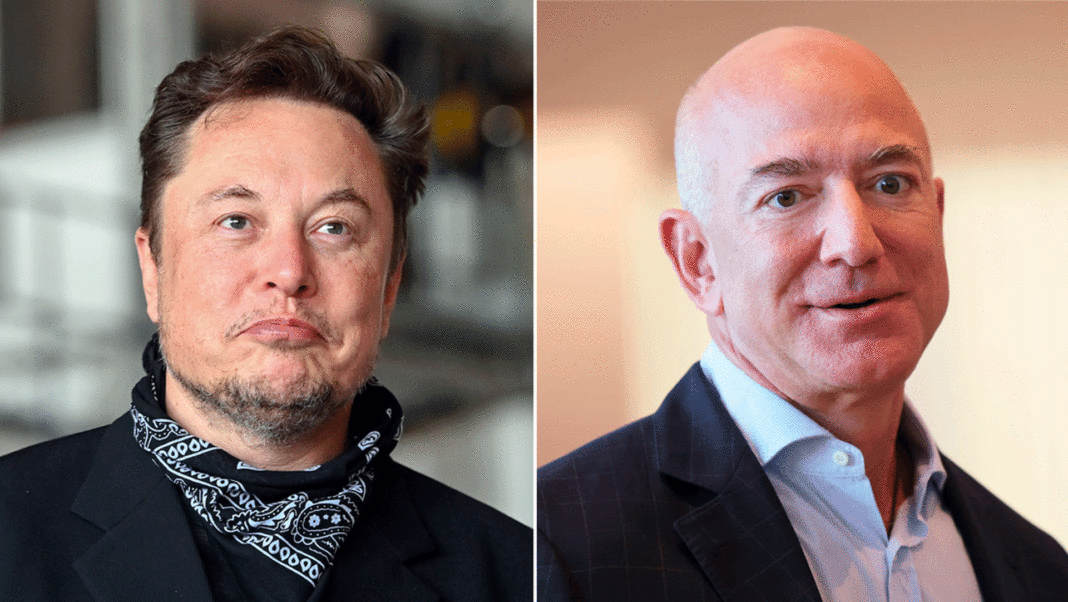Musk y Bezos pierden miles de millones de dólares