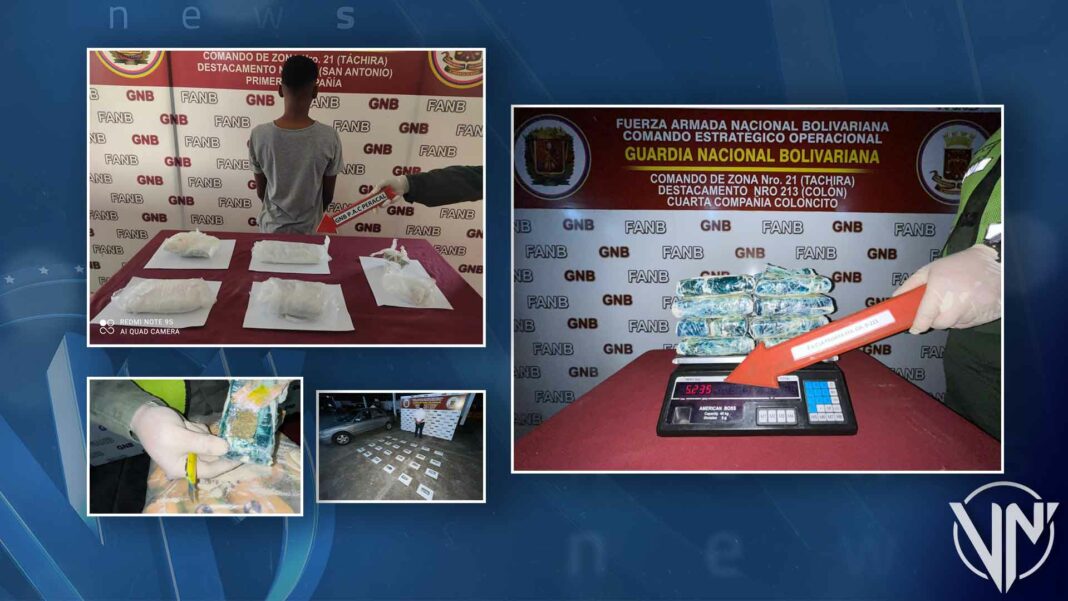 FANB golpea al micro tráfico de drogas en el estado Táchira