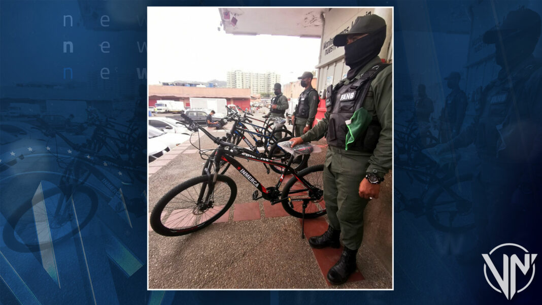 GNB en bicicleta custodiarán el mercado de Coche