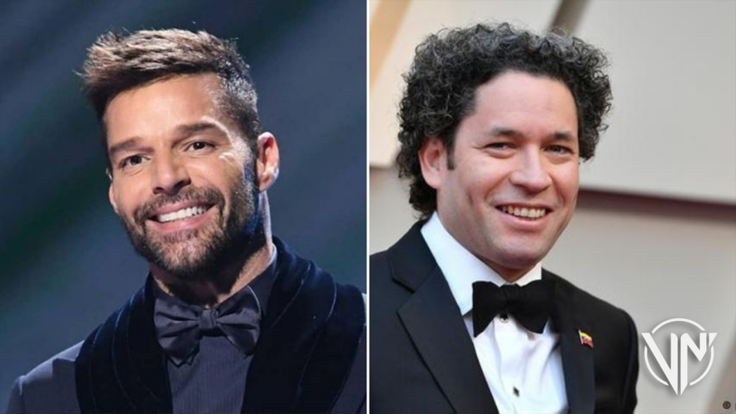 Ricky Martin y Gustavo Dudamel en concierto por centenario del Hollywood Bowl