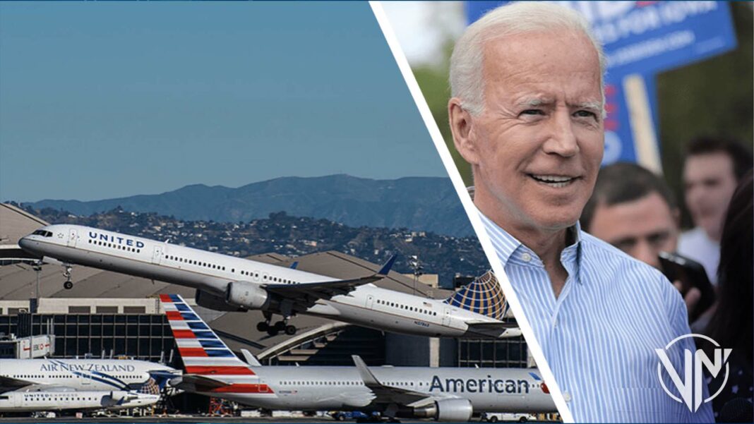 Aerolíneas piden a Biden