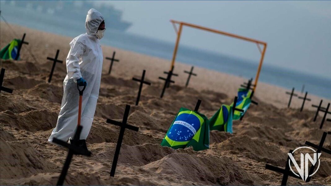 Brasil: Covid-19 deja mayor cifra de muertes en los últimos seis meses