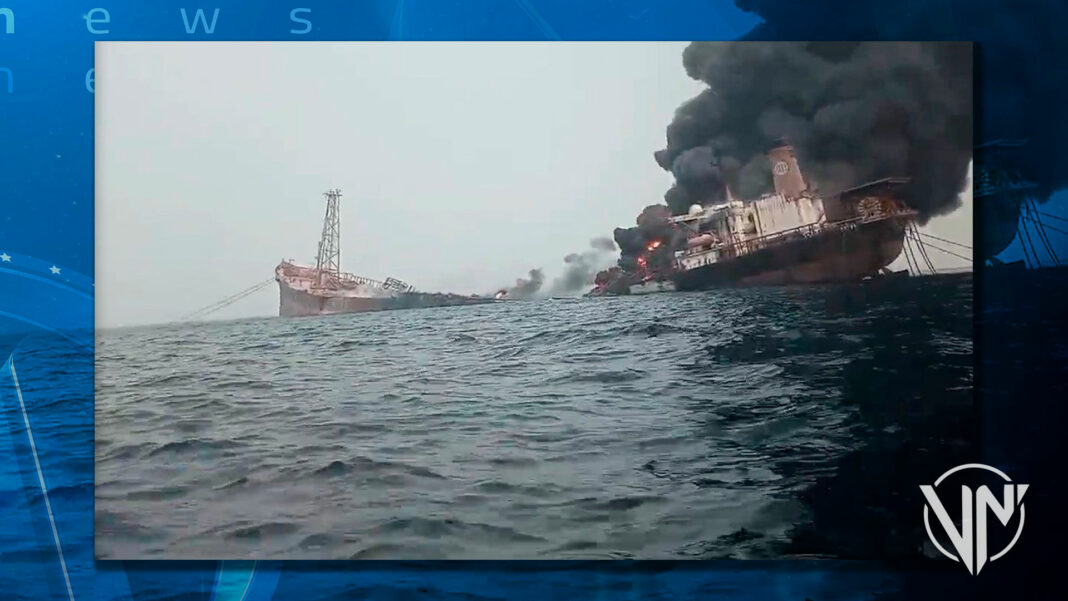 Buque cisterna petrolero explotó frente a las costas de Nigeria