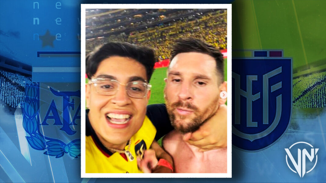Fanático de Messi irrumpió en la cancha para fotografiarse con el