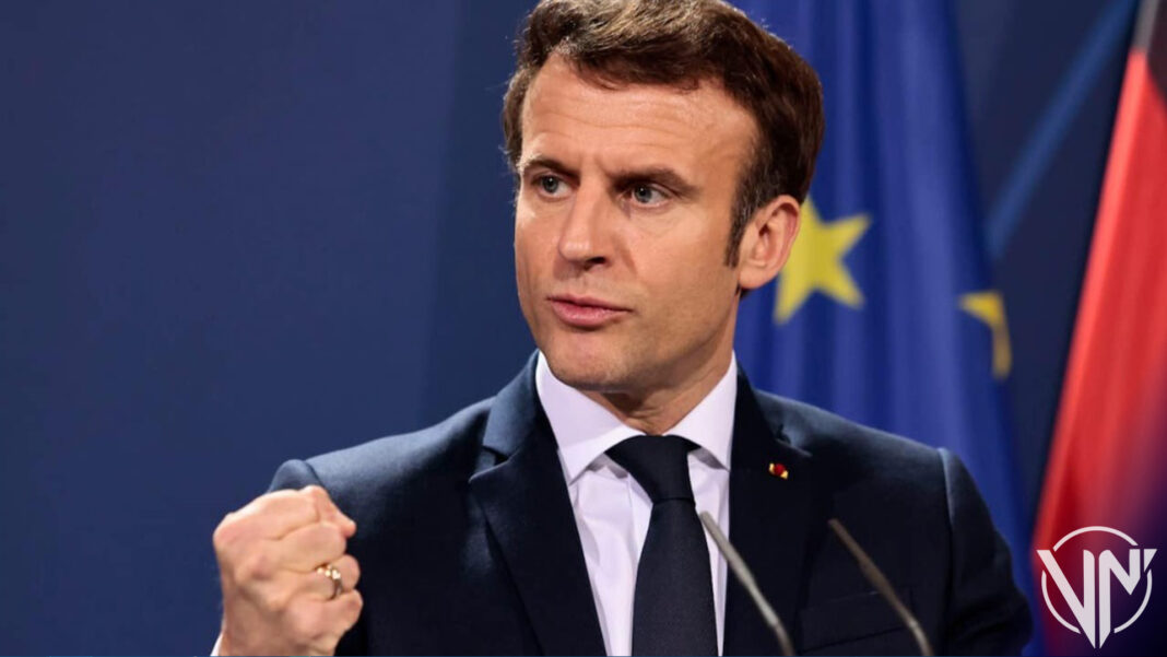 Macron prevé que economía de Francia se vea afectada por conflicto en Ucrania