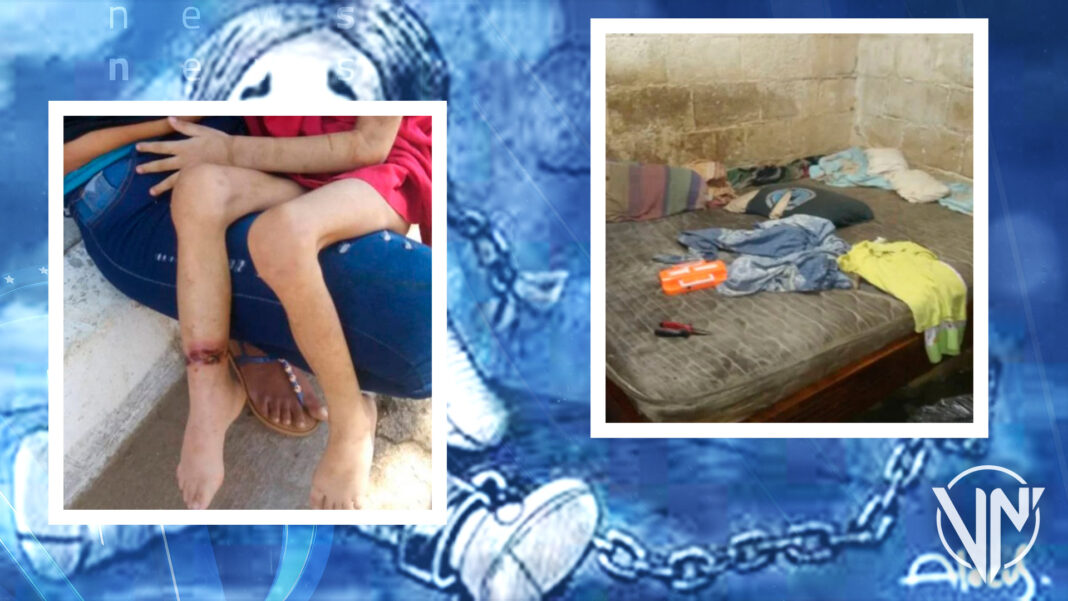Rescatan a niña de 6 años encadenada y maltratada por su madre en Nueva Esparta
