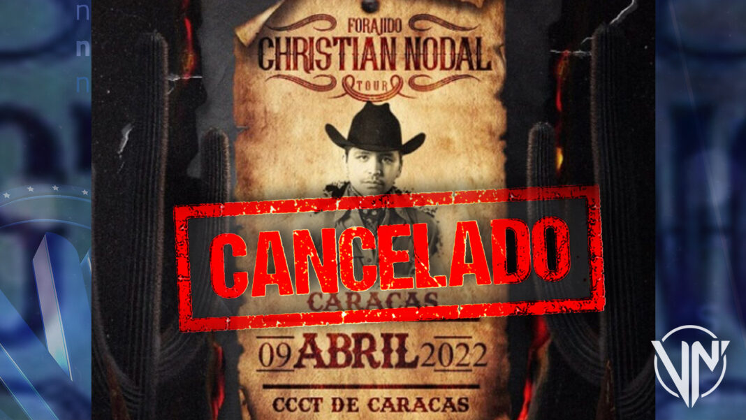 Cancelaron el concierto de Christian Nodal en Venezuela