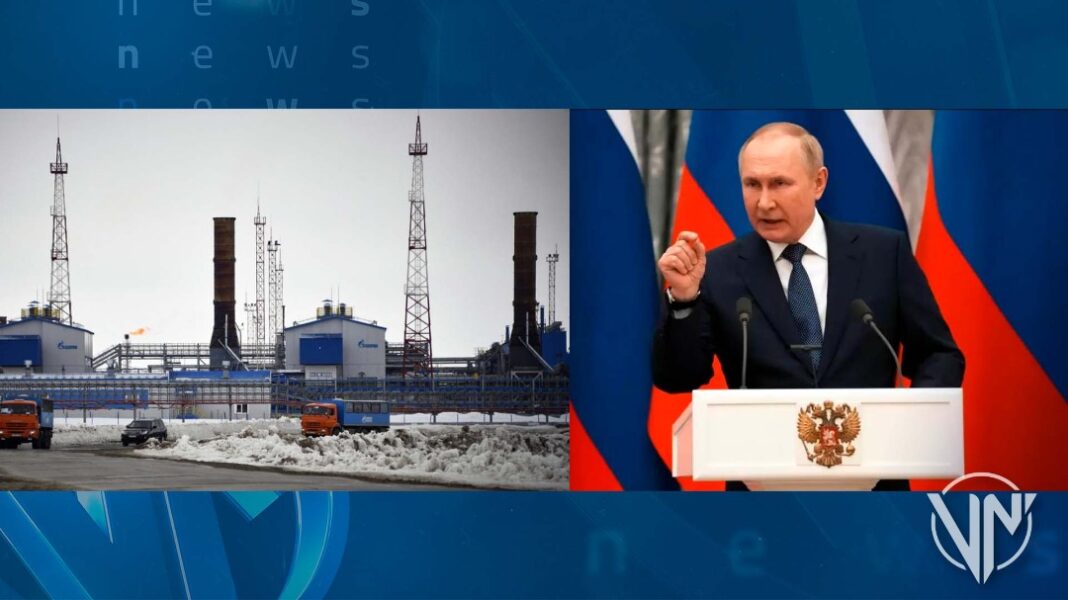 Putin advierte que solo aceptará pago de gas natural ruso en rublos