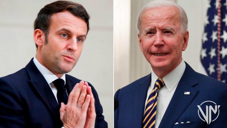 Macron critica lenguaje de Biden sobre conflicto en Ucrania