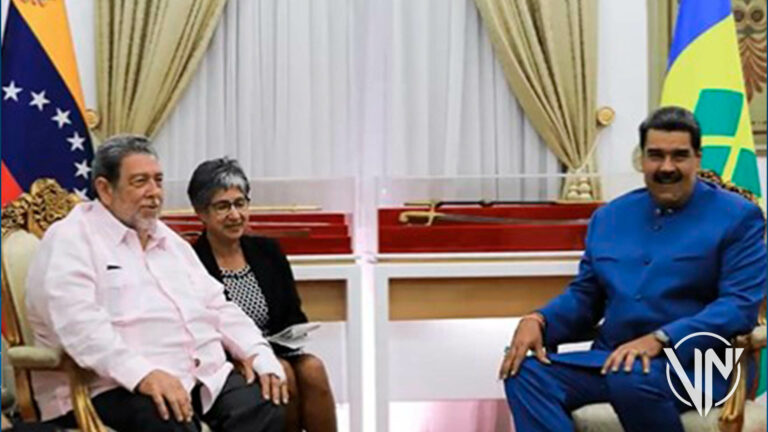 Presidente Maduro recibió en Miraflores al primer ministro Ralph Gonsalves