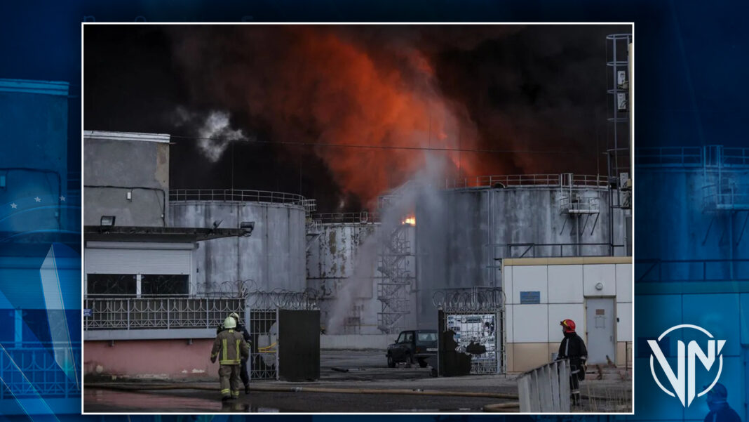 Rusia destruyó refinería de petróleo en Ucrania