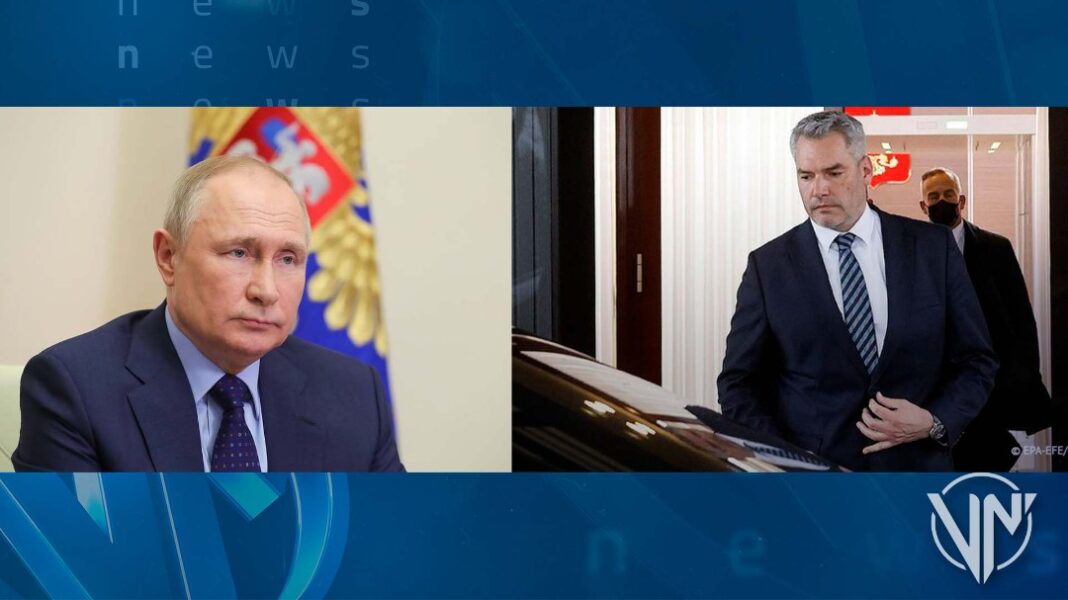 Putin y Karl Nehammer se reúnen a puertas cerradas en Moscú