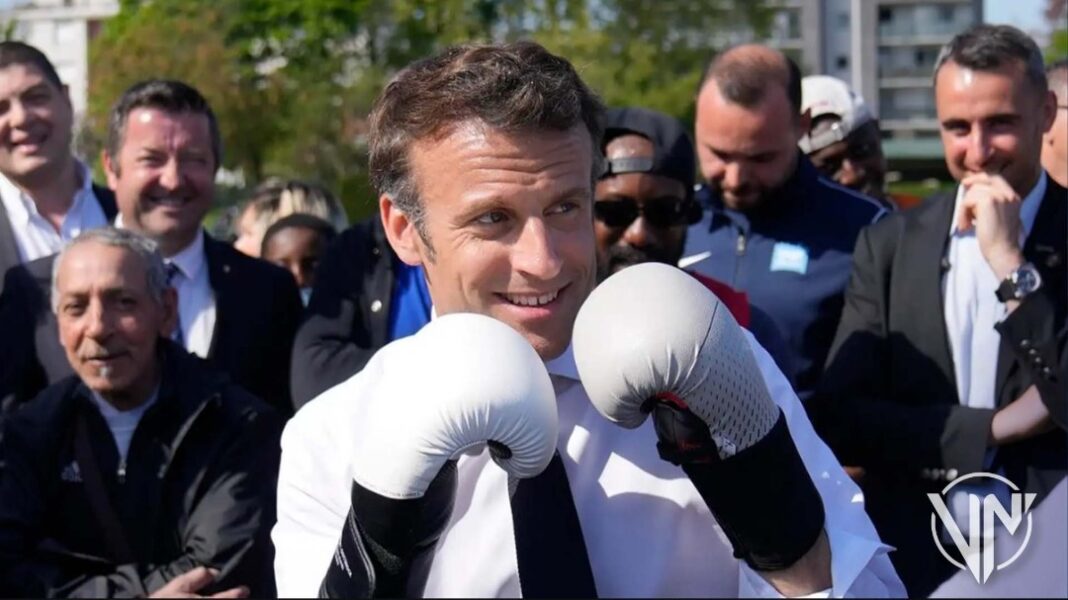 Líderes mundiales envían felicitaciones a Emmanuel Macron por su reelección en Francia