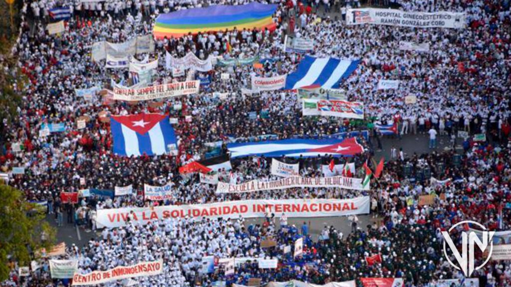Cuba Día Trabajador marcha