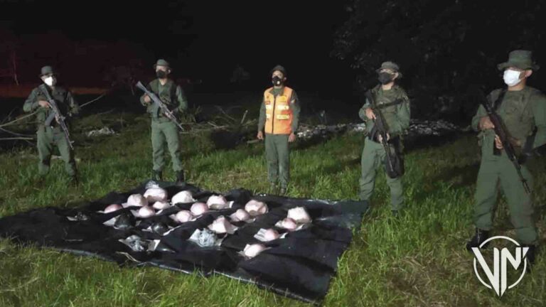 FANB halló más de 45 kilos de cocaína de narcotraficantes colombianos en Apure