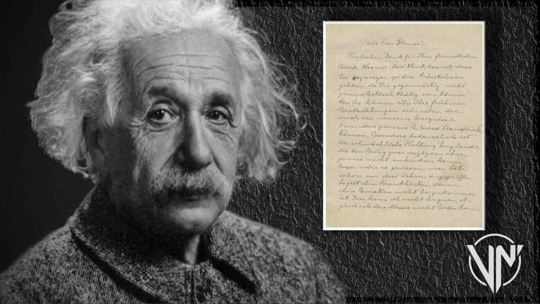 Subastarán carta escrita por Einstein donde llamaba a luchar contra el nazismo