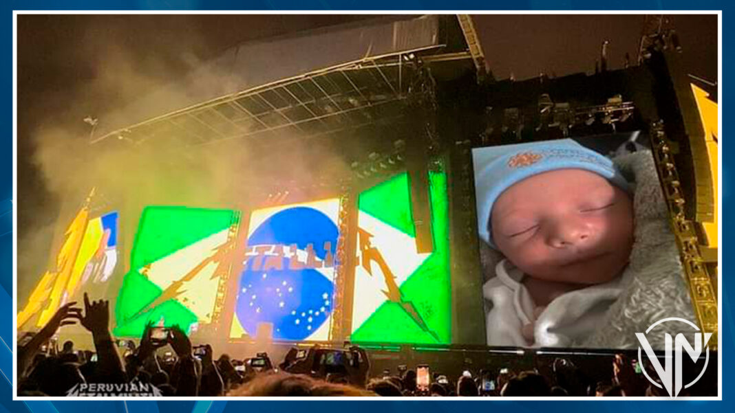 Nace bebé durante concierto de Metallica en Brasil