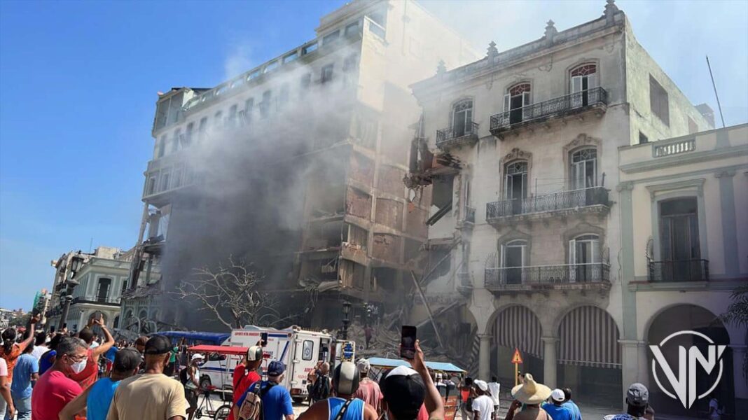 explosión en el Hotel Saratoga