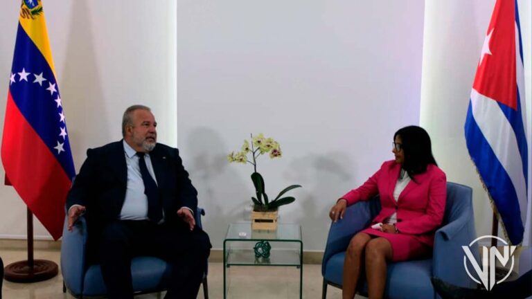 Vicepresidenta Delcy Rodríguez se reúne con Primer Ministro de Cuba