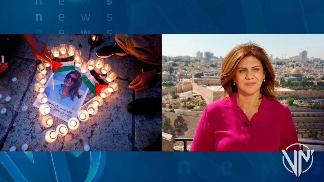 Fiscal palestino señala a francotirador israelí de asesinar a periodista Shireen Abu Akleh