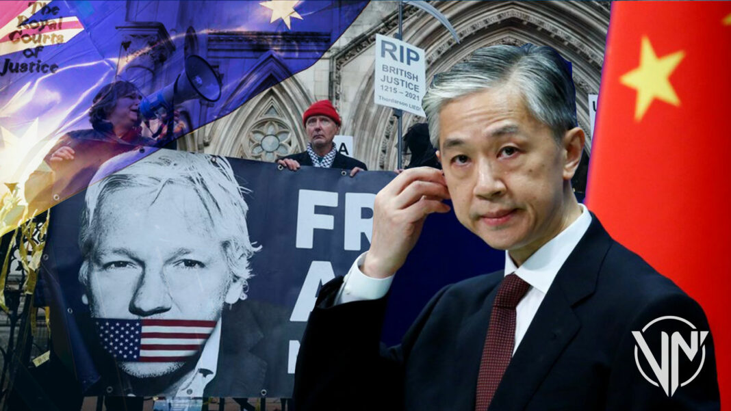 China califica de hipócritas a EEUU y Reino Unido por caso Assange
