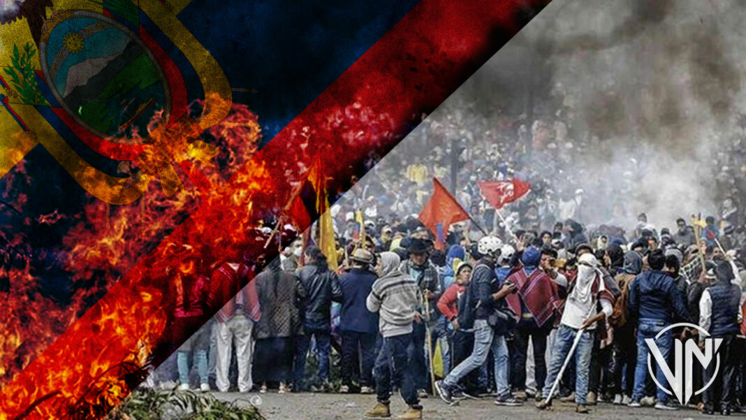 Protestas Ecuador muertos estado de excepción