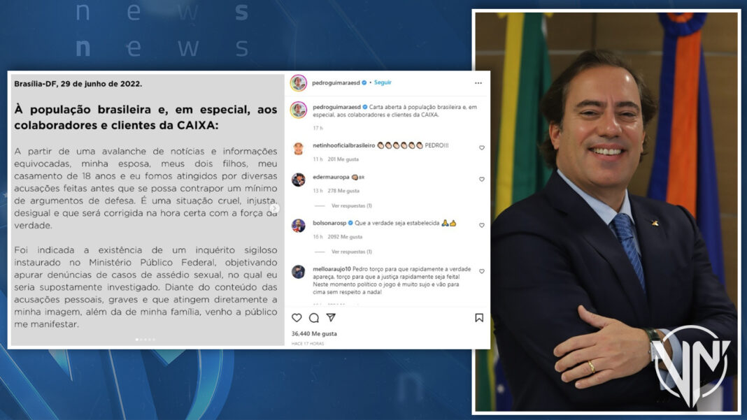 Brasil: Renuncia Presidente de Caixa, aliado de Bolsonaro acusado de acoso sexual