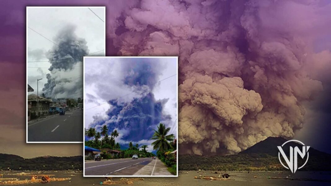 Volcán filipino arroja cenizas y vapor, alarma a los aldeanos