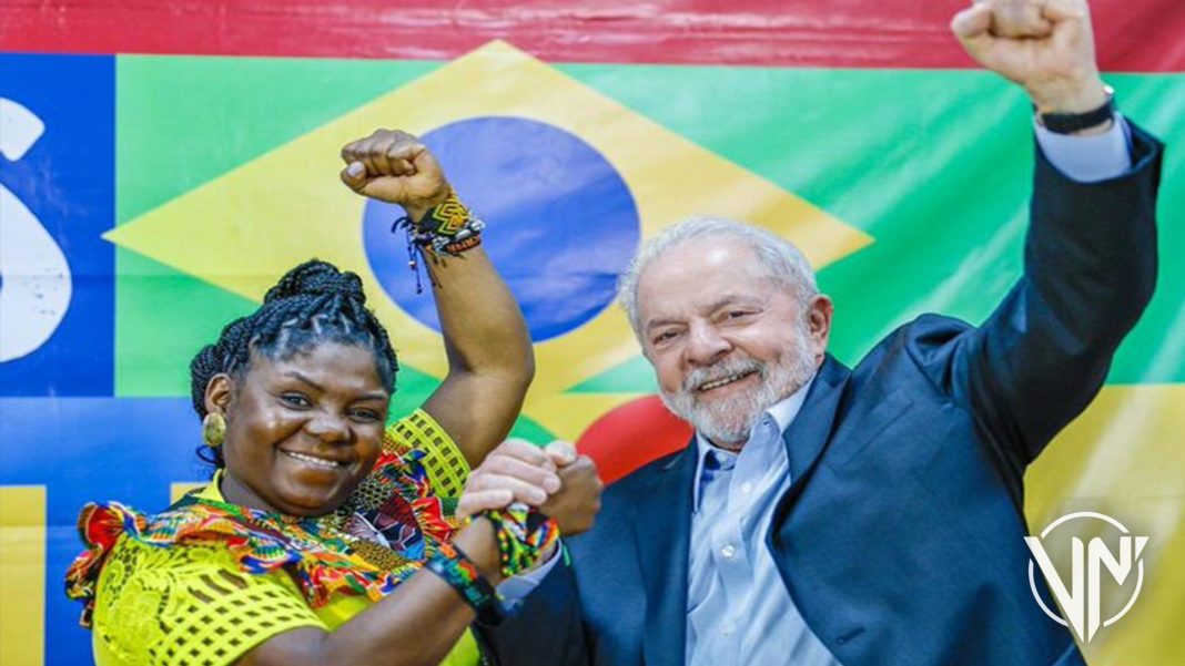 Francia Márquez se reunió con candidato presidencial de Brasil Lula da Silva
