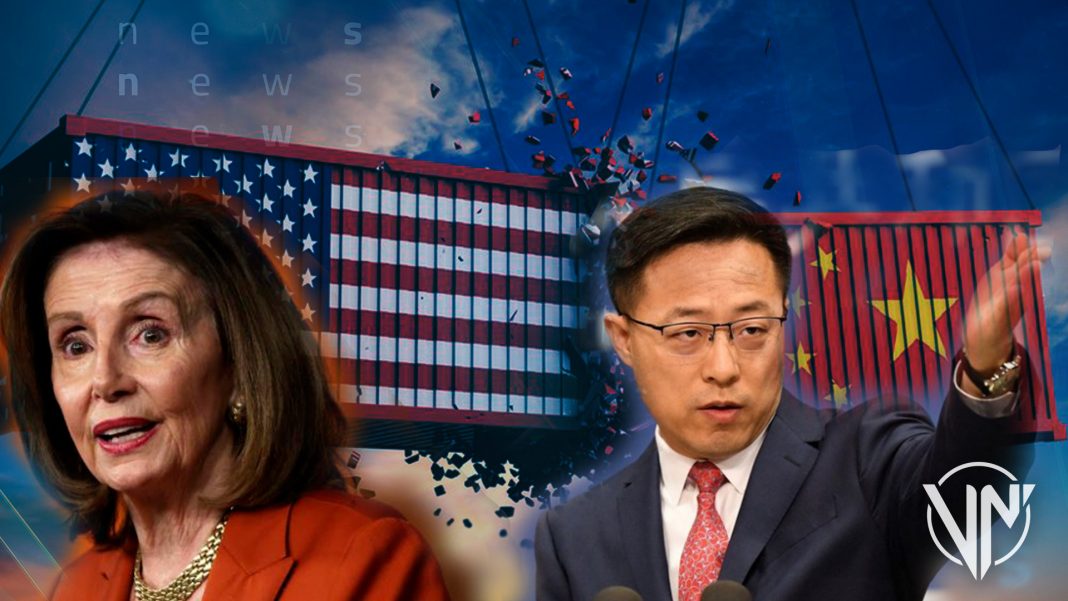 China lanza advertencia a Estados Unidos sobre visita de Nancy Pelosi