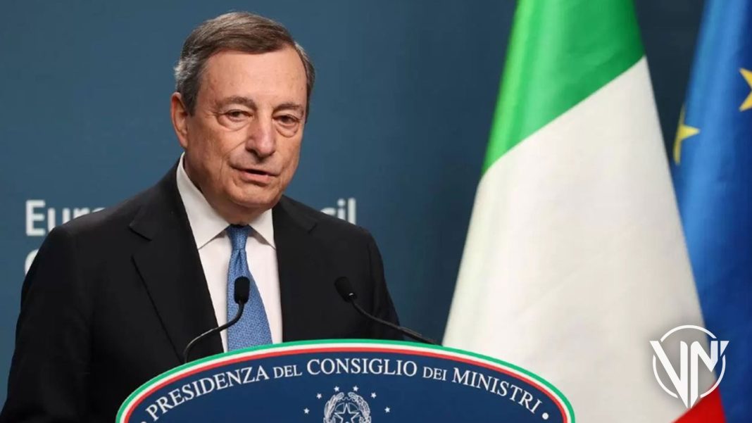 Renuncia Mario Draghi como primer ministro de Italia y el presidente no la acepta