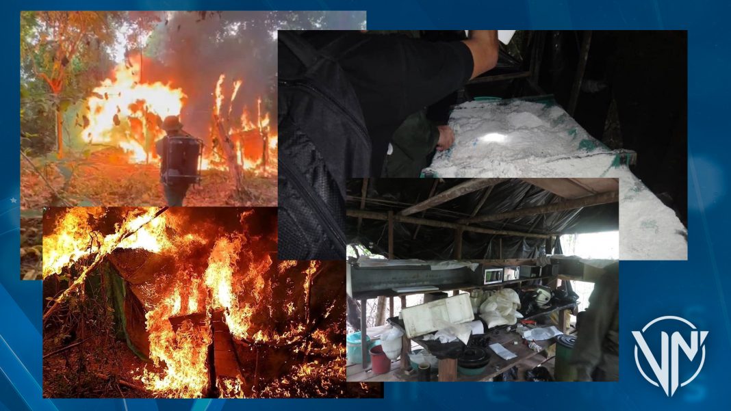FANB incinera 8 laboratorios de droga en el Zulia