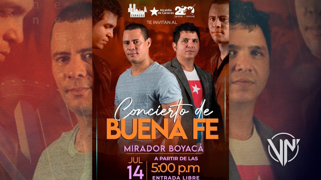 Buena Fe ofrecerá concierto hoy en el Mirador Boyacá