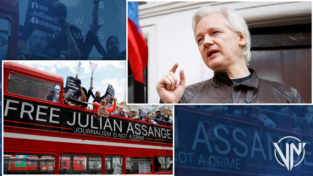 Julian Assange presenta recurso contra extradición a EEUU