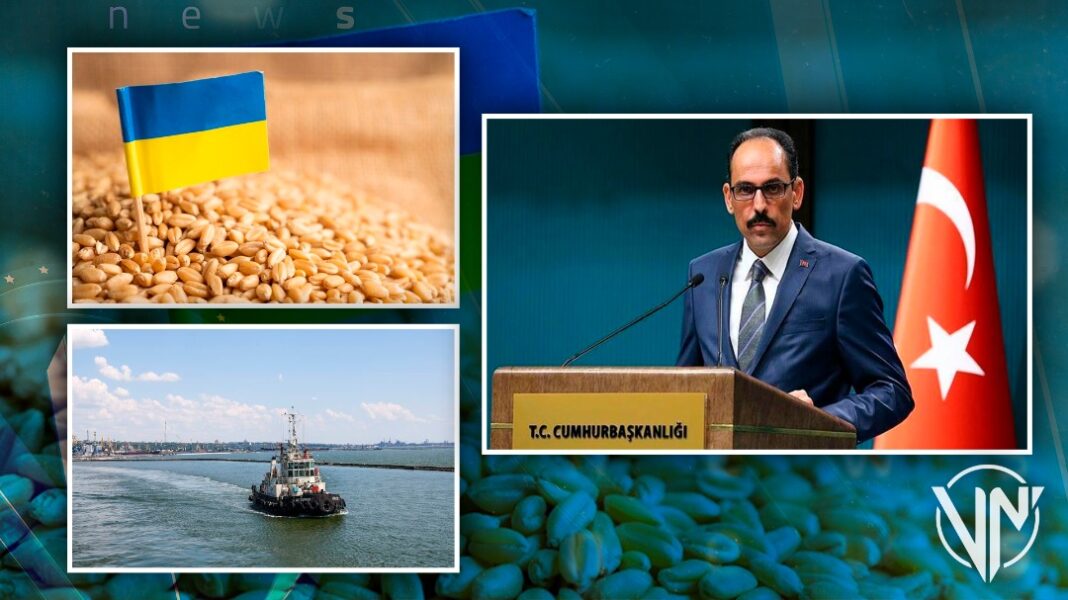 Türkiye adelanta que este 01 de agosto se realizará exportación de cereales de Ucrania