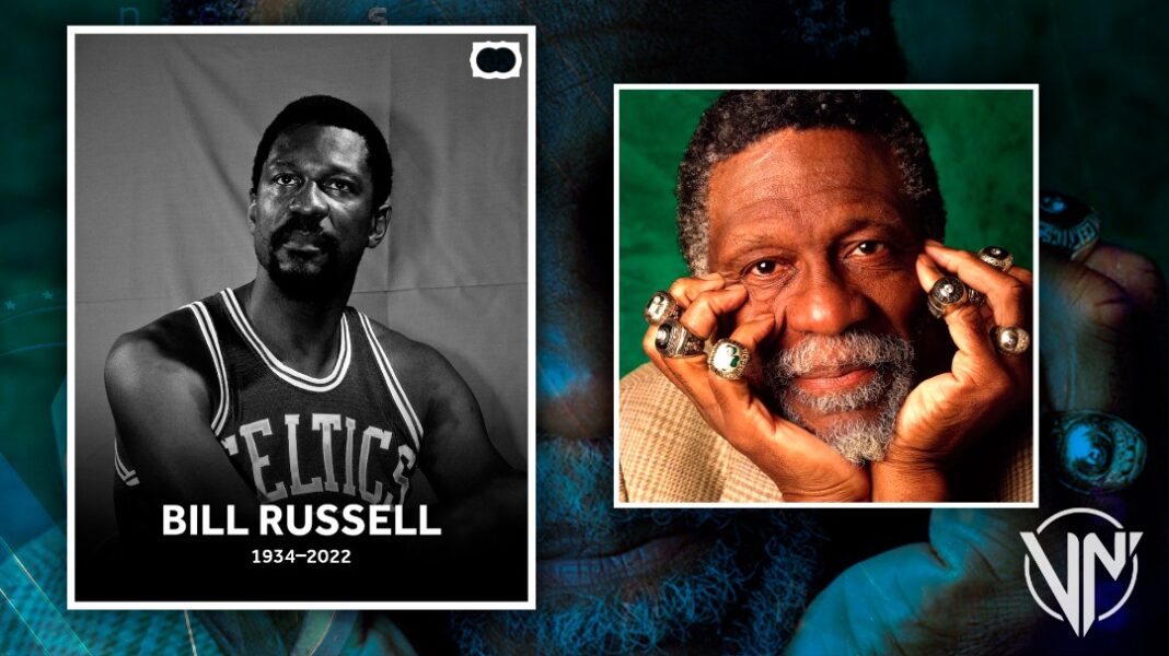 Bill Russell dice adiós. Muere leyenda de los Boston Celtics y NBA
