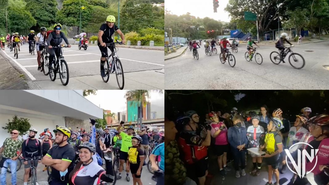 Ciclistas en Caracas piden protección y vialidad segura (+Video)