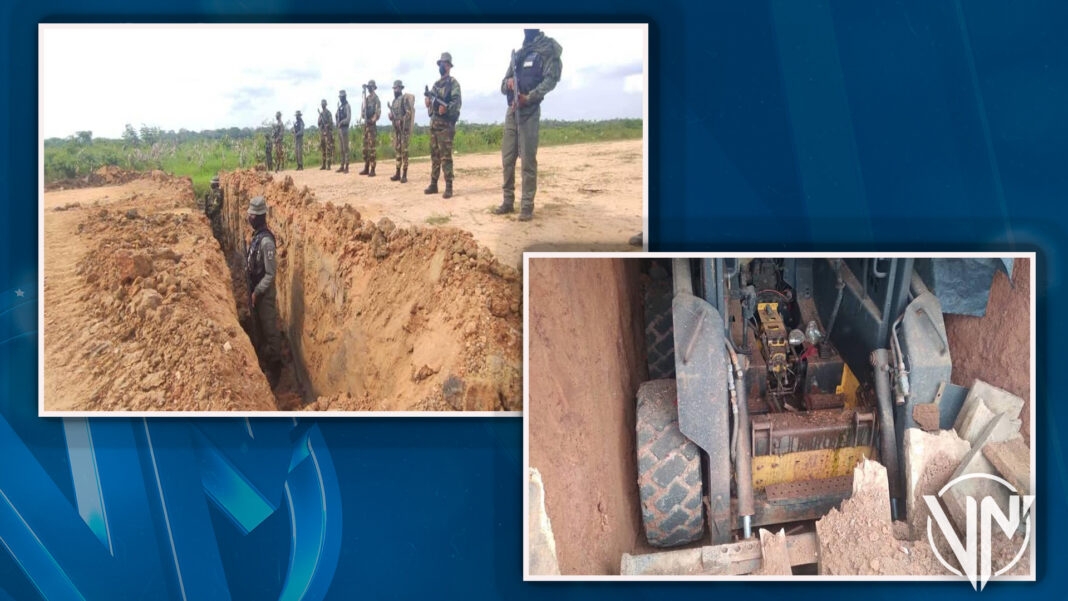 FANB destruyó maquinaria utilizada por narcotraficantes colombianos para crear pistas clandestinas
