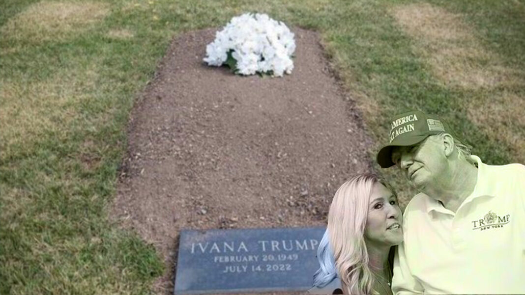 Trump entierra a su exesposa en uno de sus campos de golf