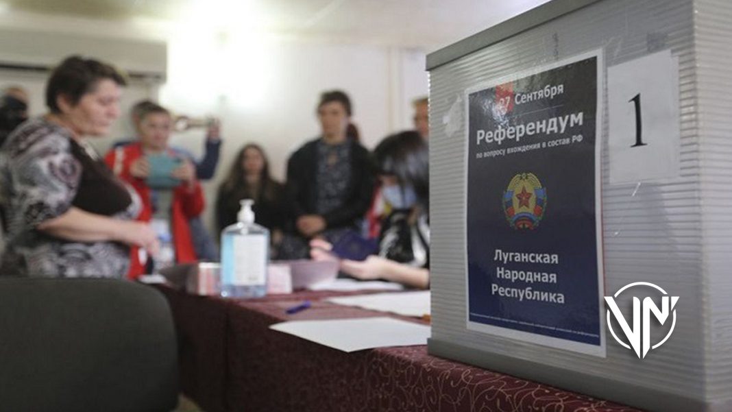 Referéndum: Lugansk, Zaporozhie Y Jersón votaron a favor de unirse a Rusia