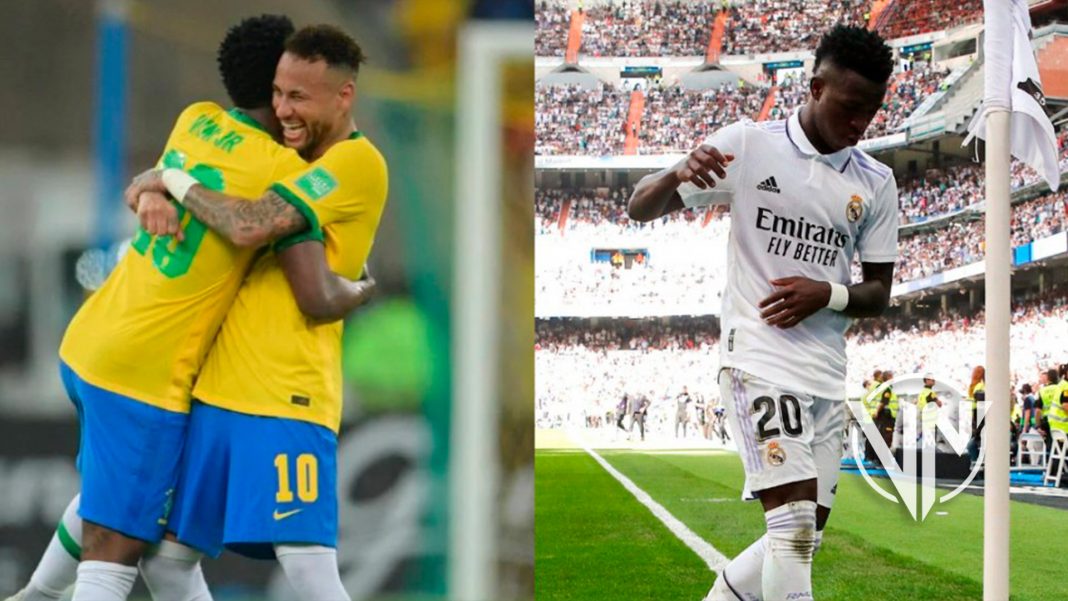 Neymar muestra todo su apoyo a Vinicius para que baile