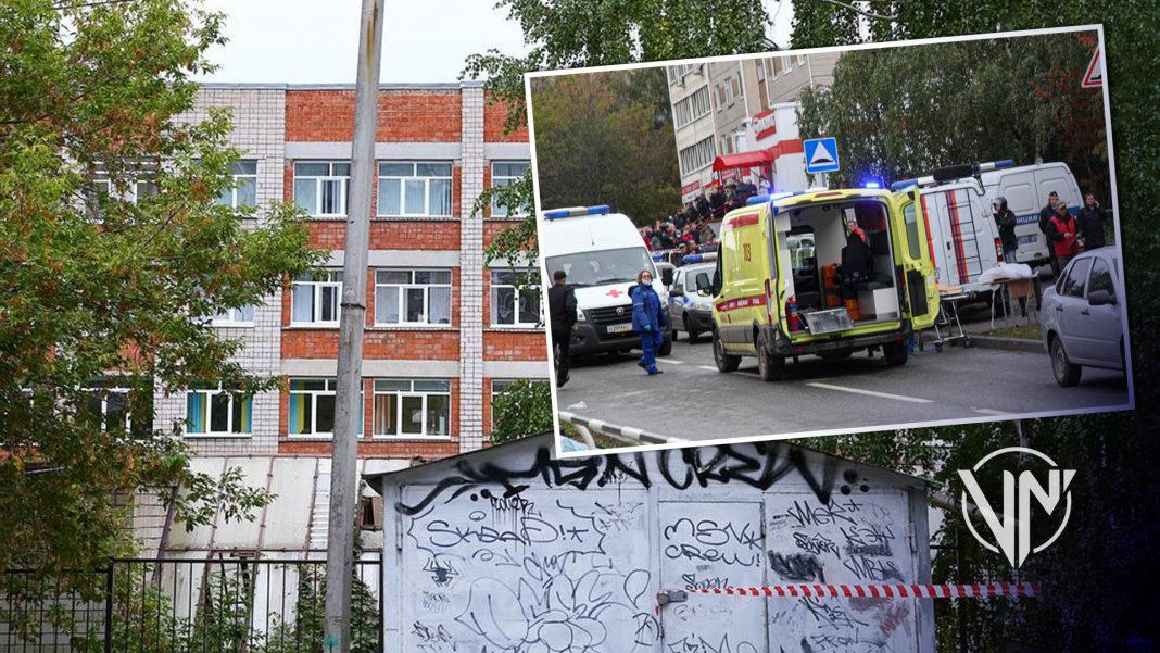 Un atacante nazi abrió fuego en escuela de Izhevsk