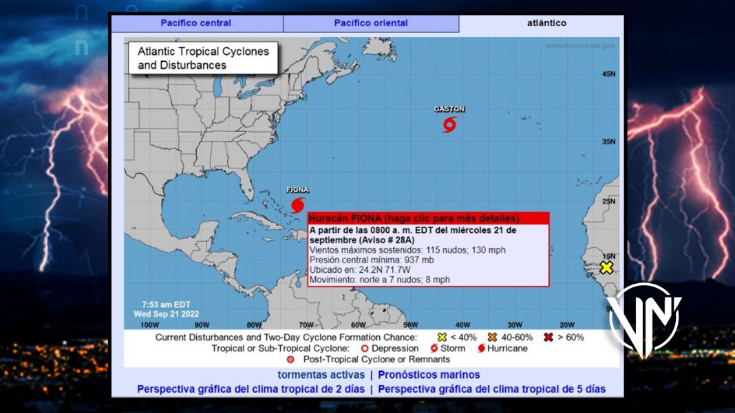 Huracán FIONA asciende a categoría 4: Las Bermudas emite alerta