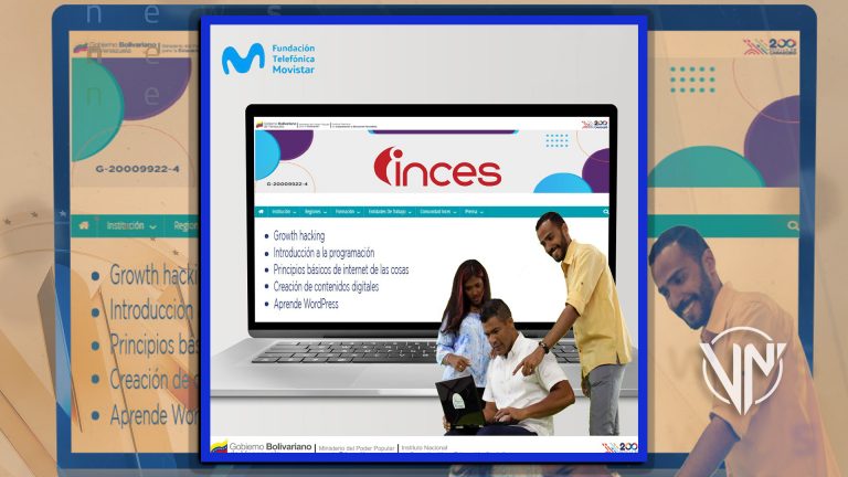Inces y Telefónica ofrecen cursos en línea en el área digital