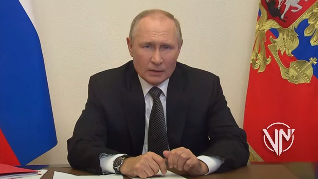 Putin impone ley marcial en nuevas regiones de Rusia