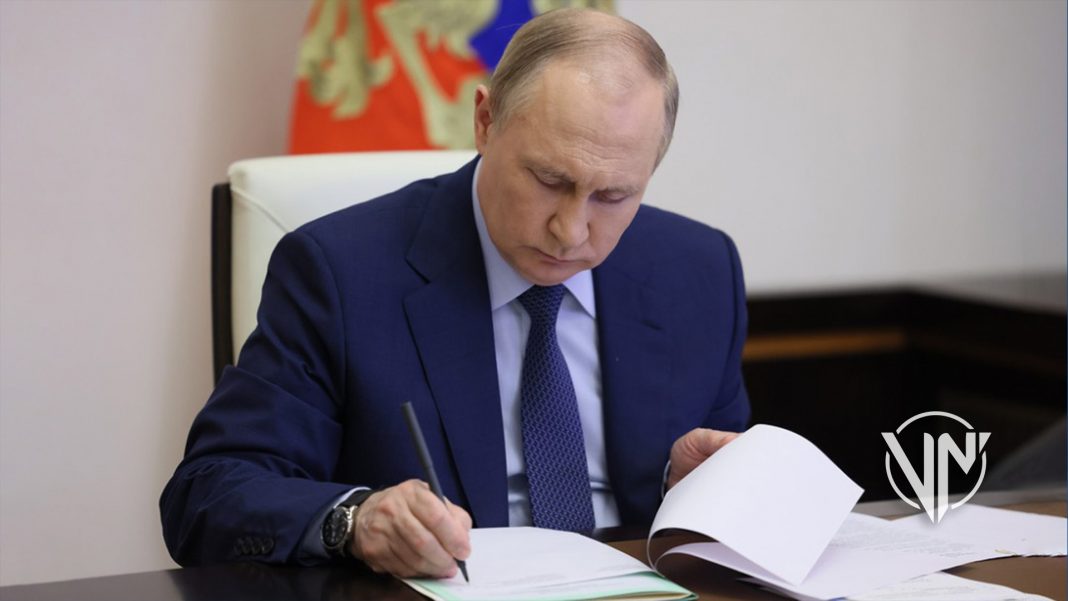 Putin ratifica tratados de nuevas regiones adheridas a Rusia