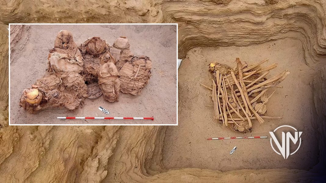 Encuentran en tuberías de gas restos de la cultura Chilca