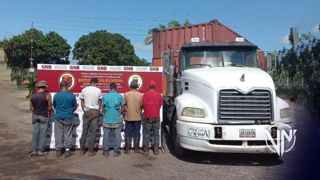 Detenidas 6 personas por tráfico de material estratégico en Monagas