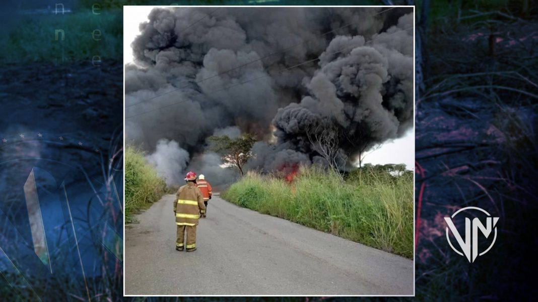 Se registró incendio forestal en un oleoducto en Anzoátegui