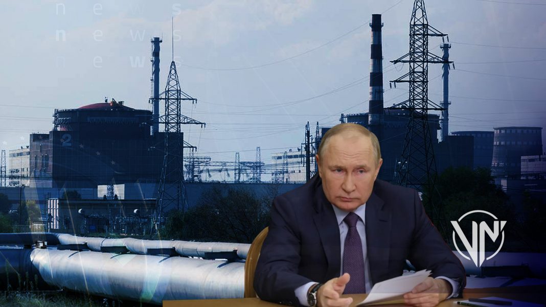 Putin decreta como activos federales de Rusia a la central nuclear de Zaporozhye